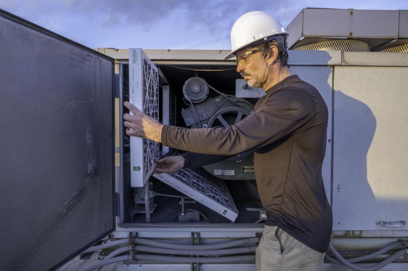 Technician Repairing a Dehumidifier